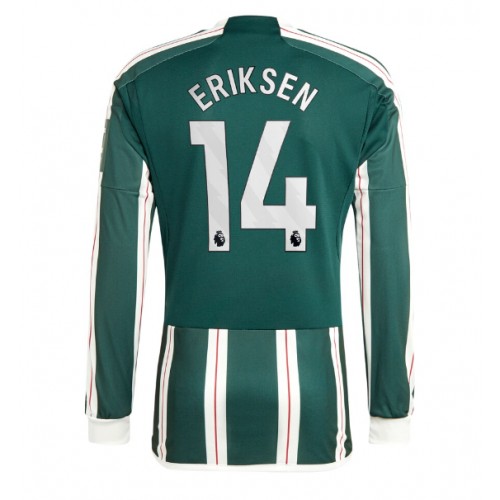 Pánský Fotbalový dres Manchester United Christian Eriksen #14 2023-24 Venkovní Dlouhý Rukáv